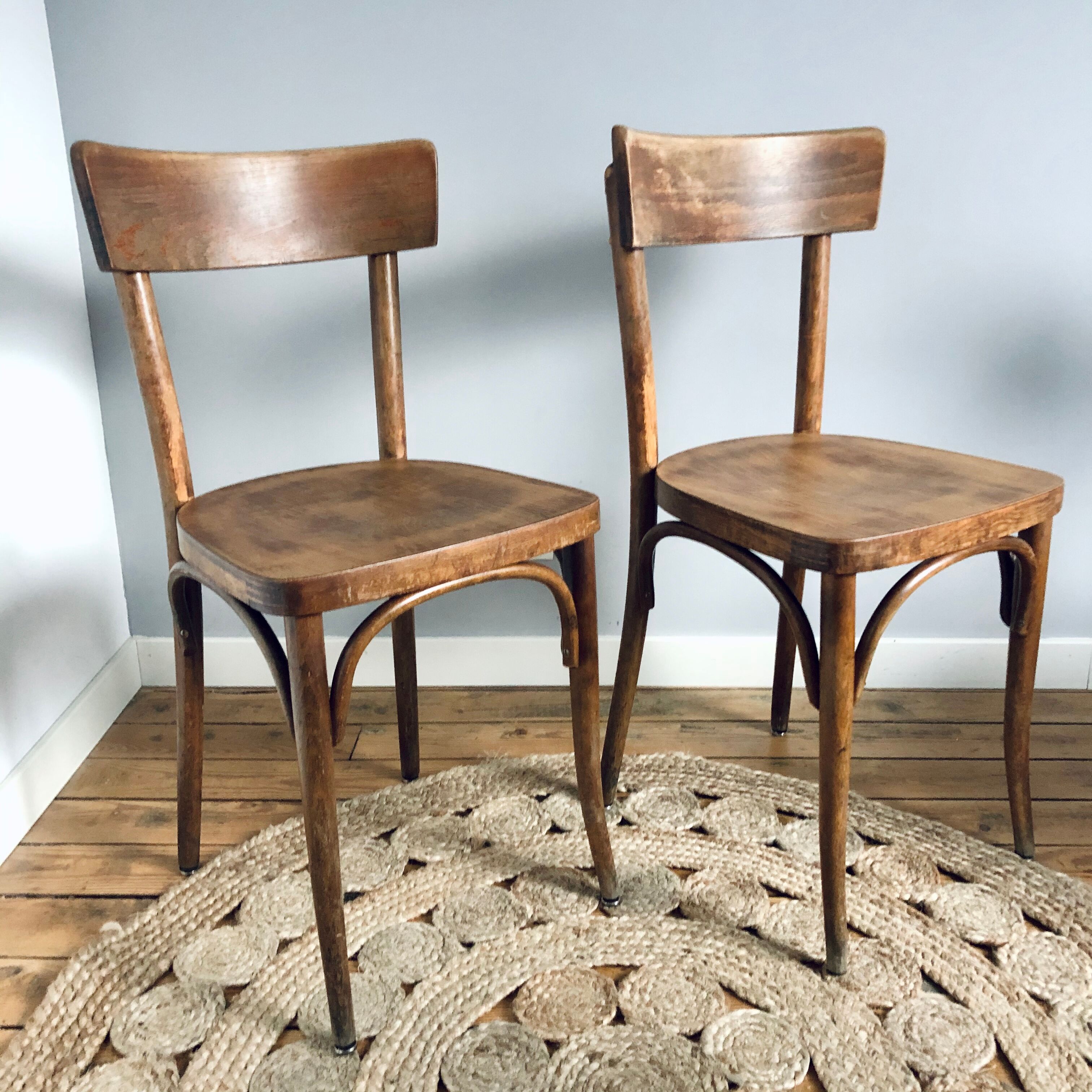 Lot of 4 chairs bistro Thonet