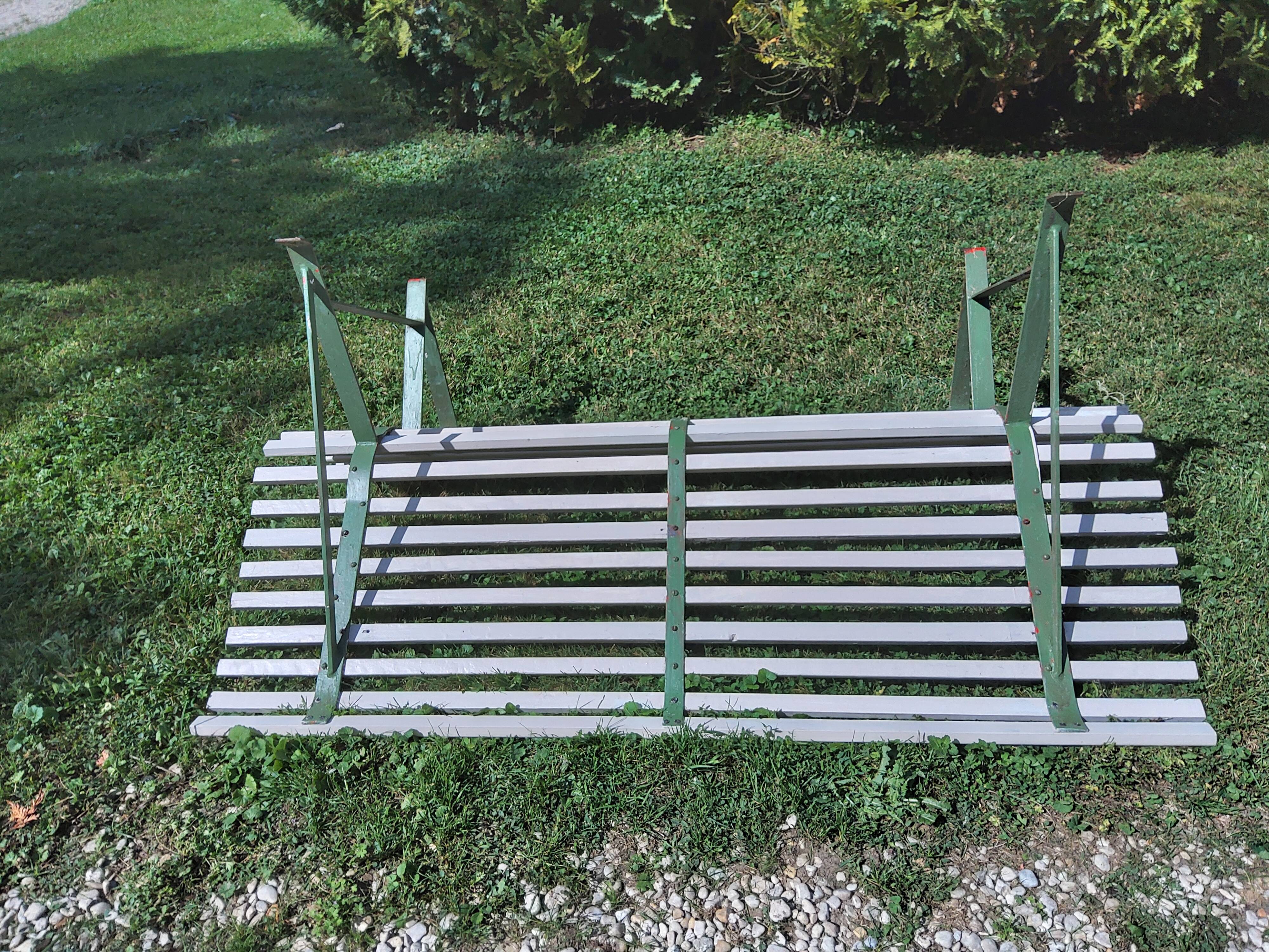 Antique garden bench