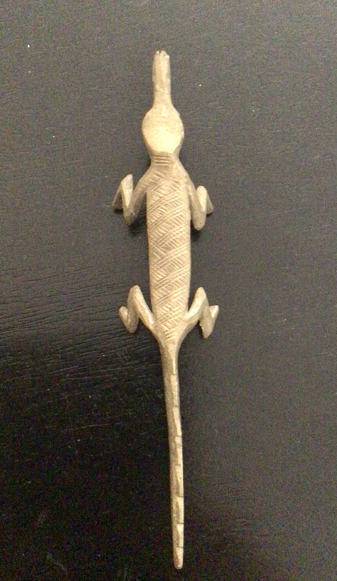 6 porte-couteau crocodile en laiton