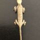 6 porte-couteau crocodile en laiton