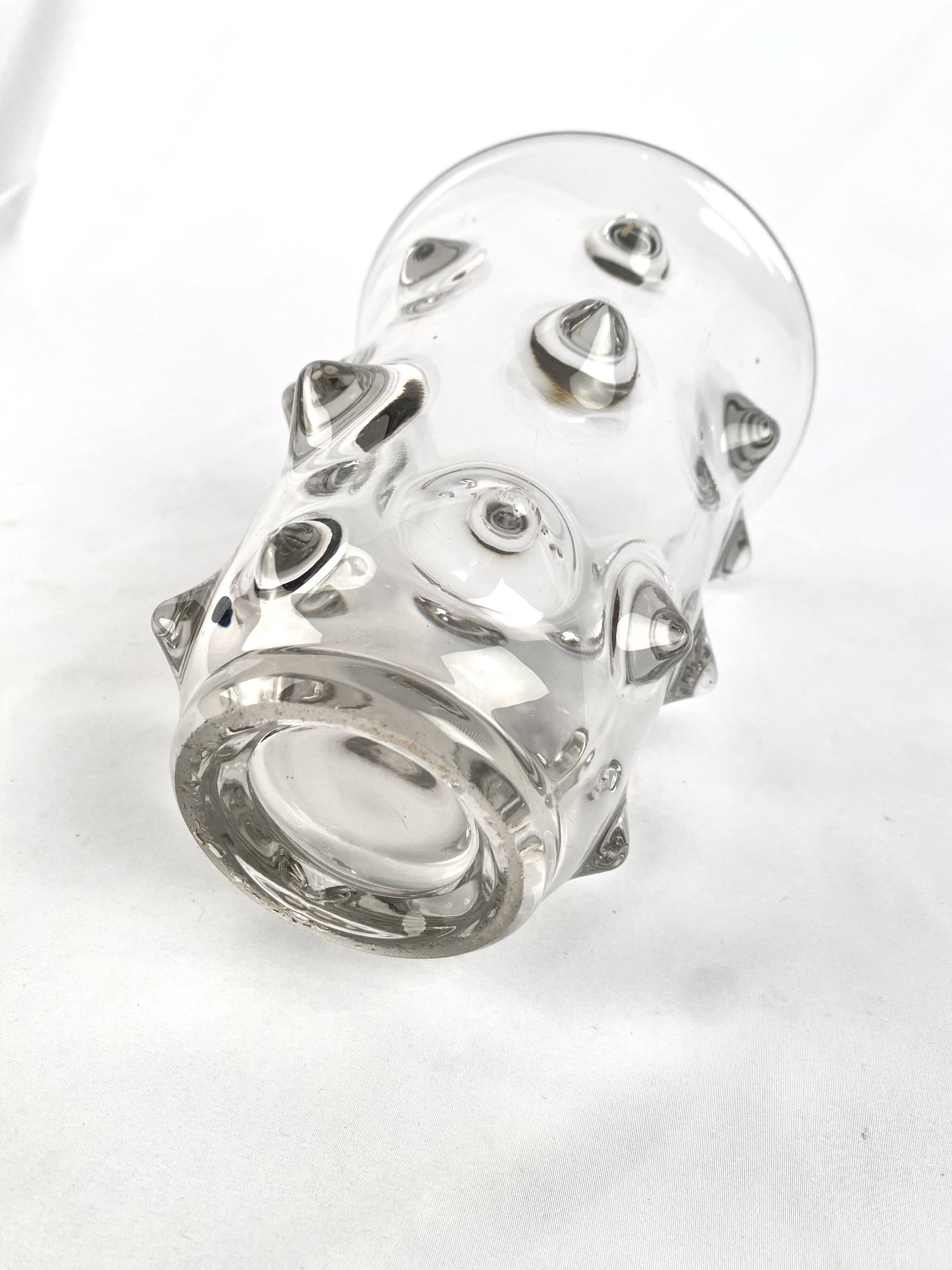 Picot vase, glass, 70s, space age