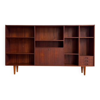 Big vintage Danish bookcase teak