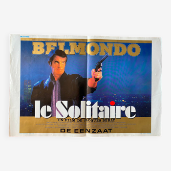 Affiche cinéma originale "Le Solitaire" Jean-Paul Belmondo 37x54cm 1987