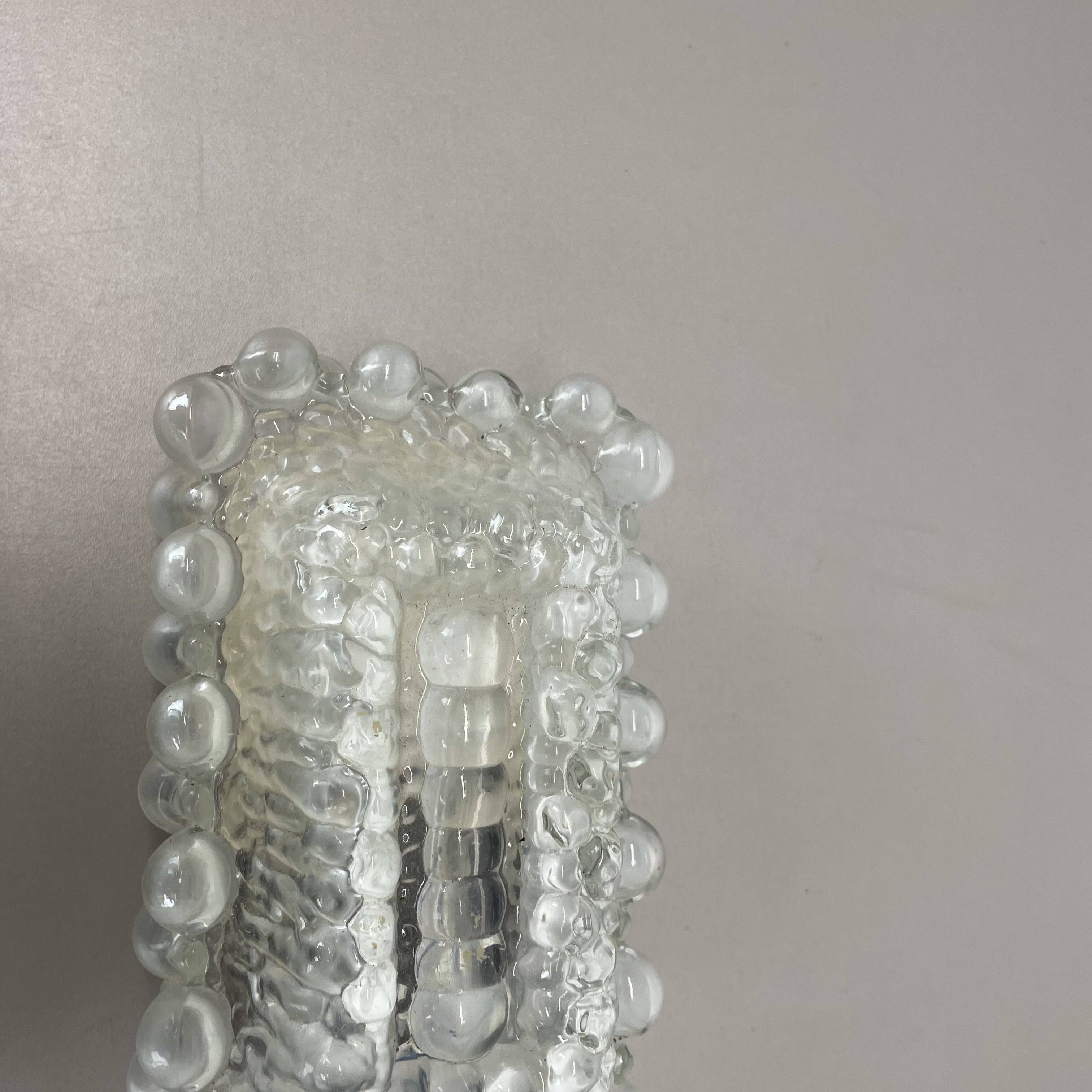 Set of Two "BUBBLE" Tynell Style Glass Wall Light Sconces, Germany, 1970s