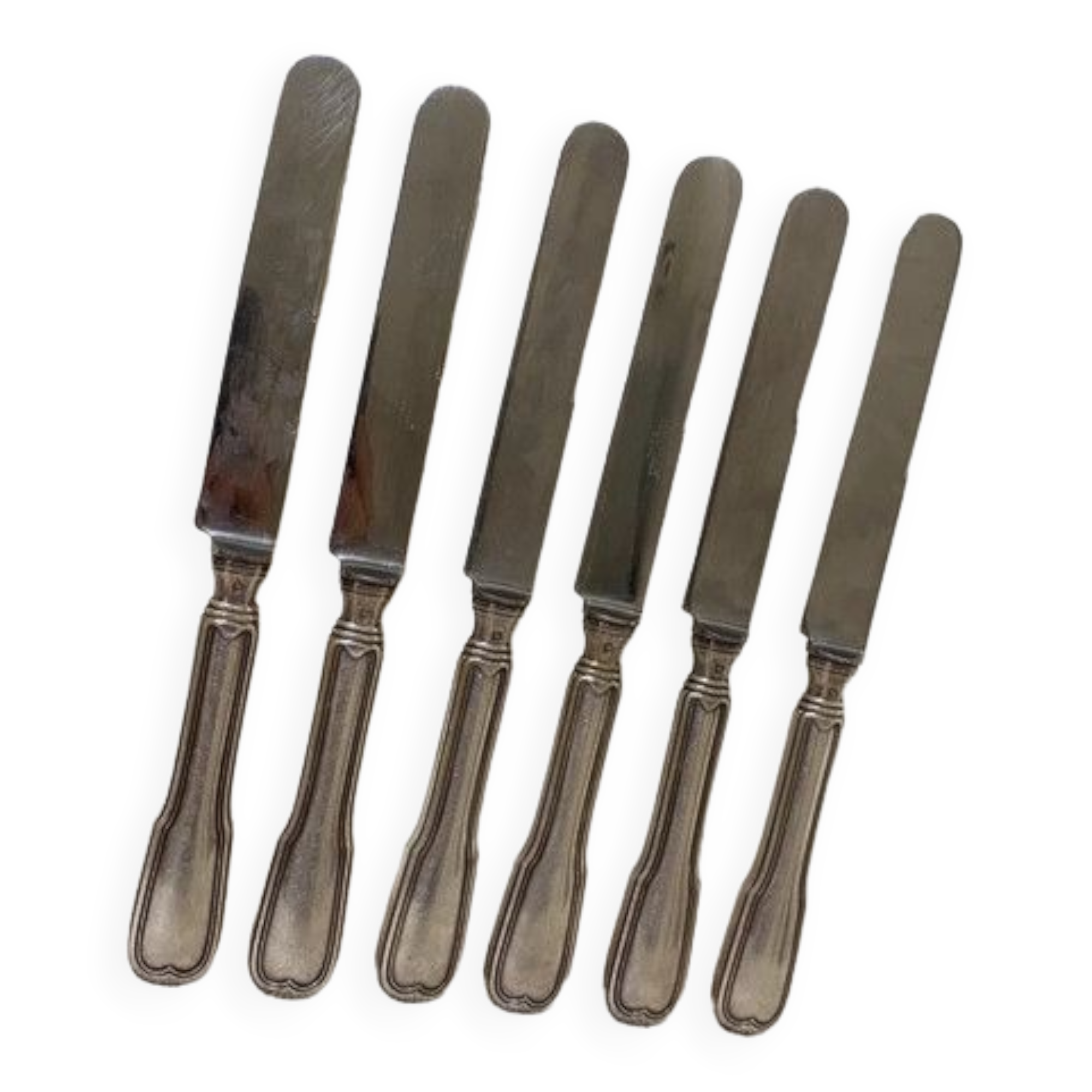 Silver metal knives