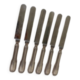 Silver metal knives