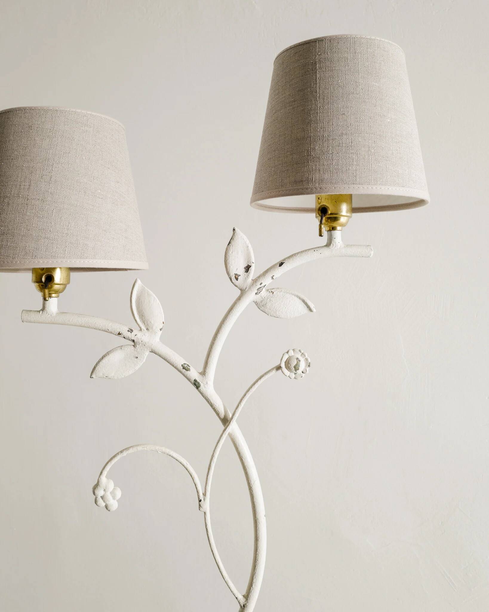 Swedish Grace floor lamp by Bjerkås, 1940s