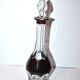 Saint-Louis Bristol Joseph overlay red crystal decanter and 6 liqueur glasses