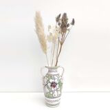 Ceramic vase floral decoration