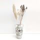 Ceramic vase floral decoration