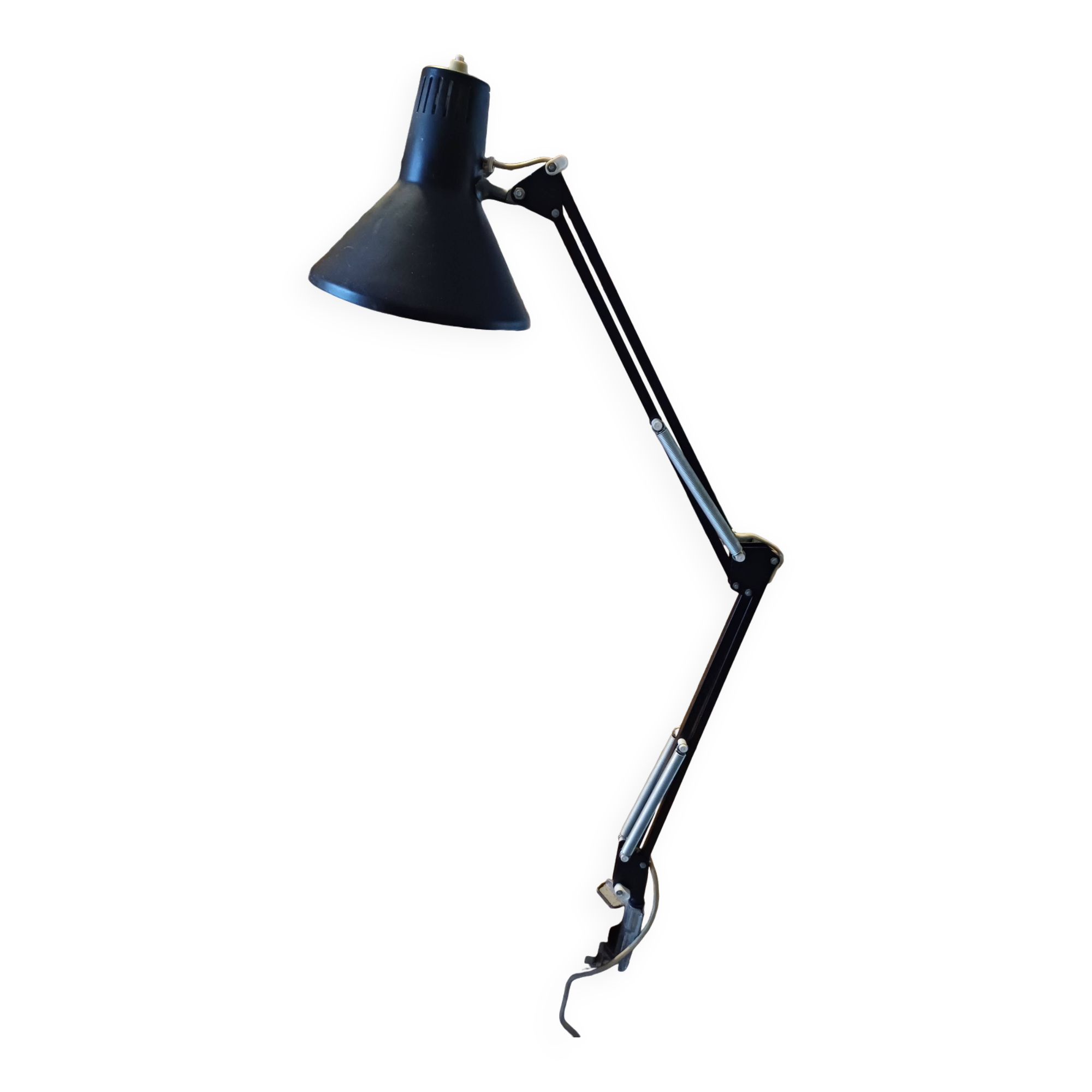 Lampe d'architecte en métal noir
