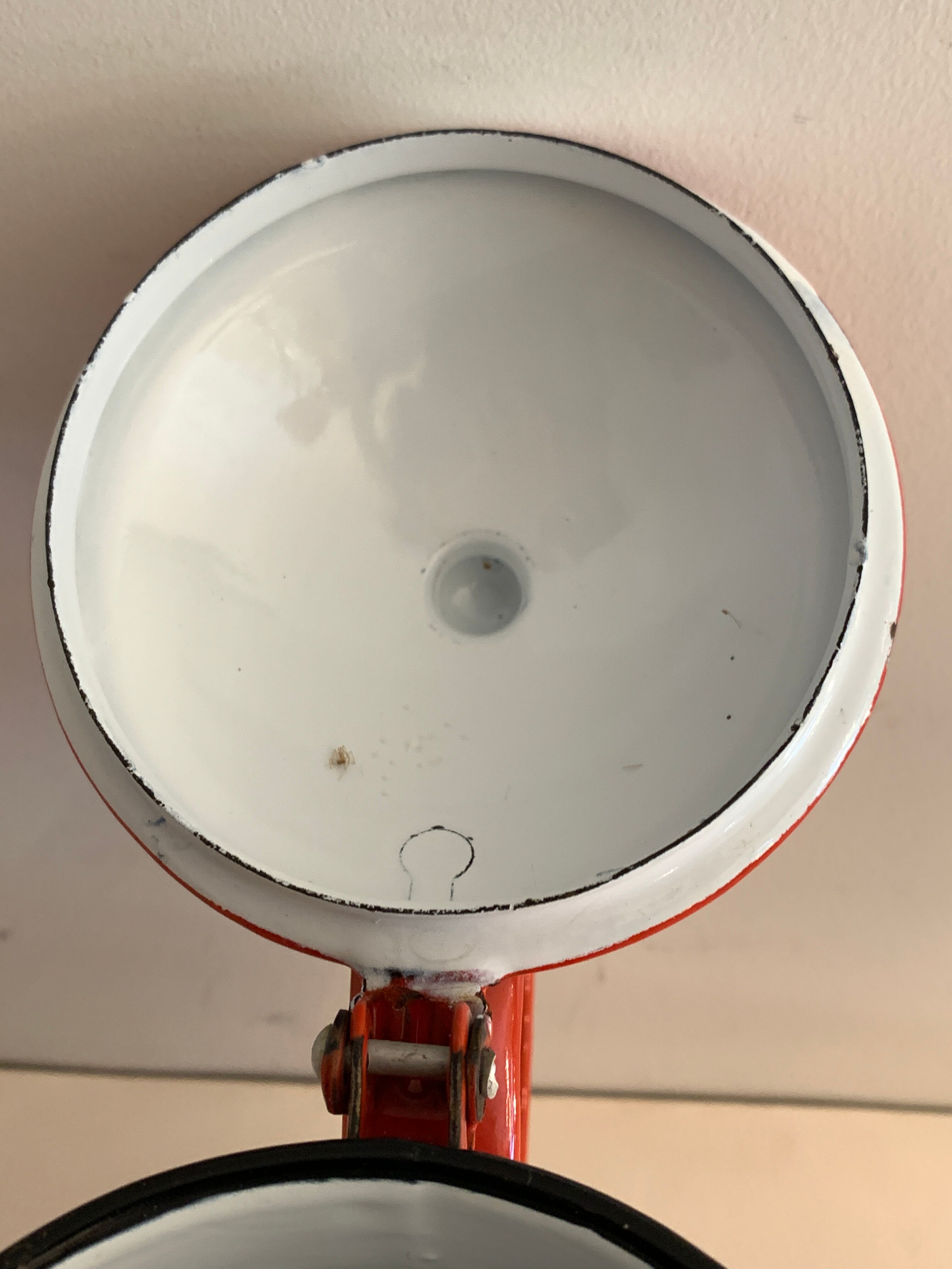 Enamelled sheet metal coffee maker, 1960