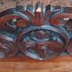 Support furniture in walnut burl veneer, Napoleon III style or late 19th century.