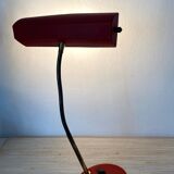 Desk lamp with flexible brass arm, 1950s