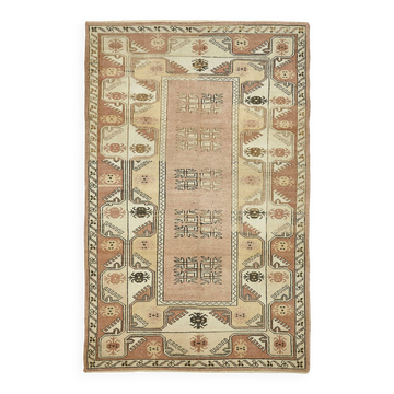 Tapis vintage anatolien turc 126 cm x 194 cm