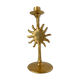 Édouard Rambaud, Soleil artist candle holder in gilded bronze signed under the bobèche.
