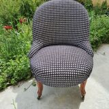 Fauteuil crapaud restauré