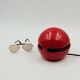 Red Space Age lamp in ceramic, Italy, 1970s.