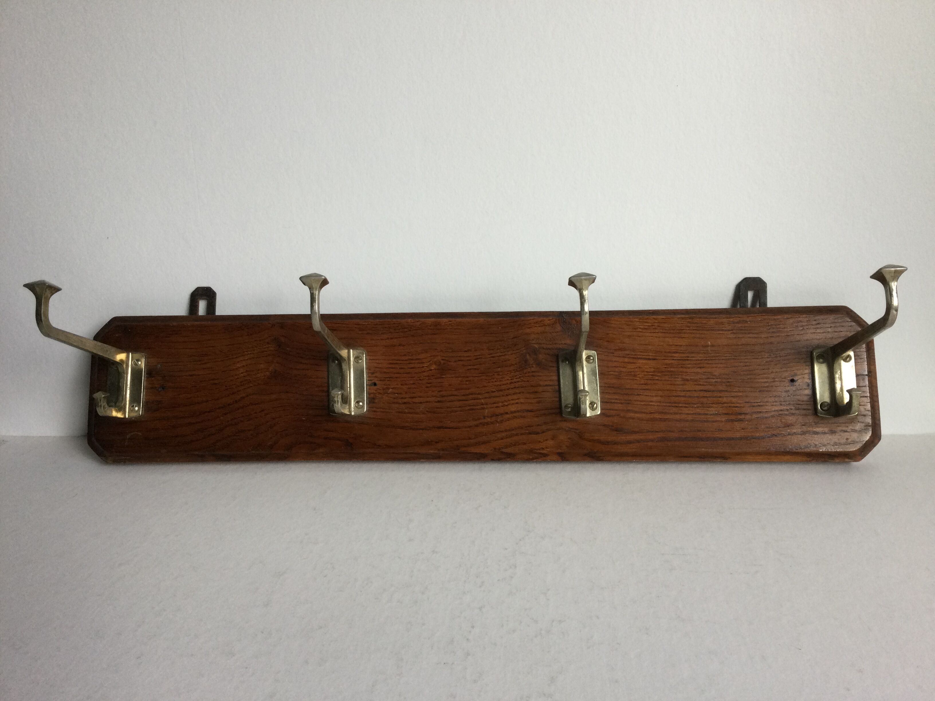Coat rack 4 hooks art deco