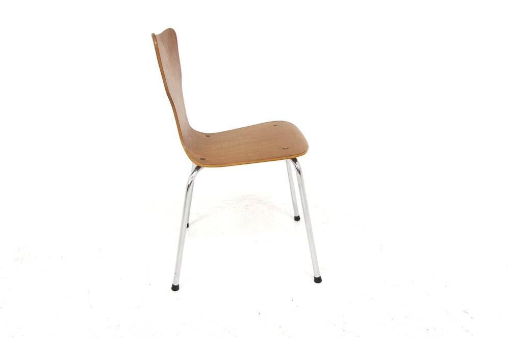 Set of 4 Scandinavian teak chairs, Sweden, 1980