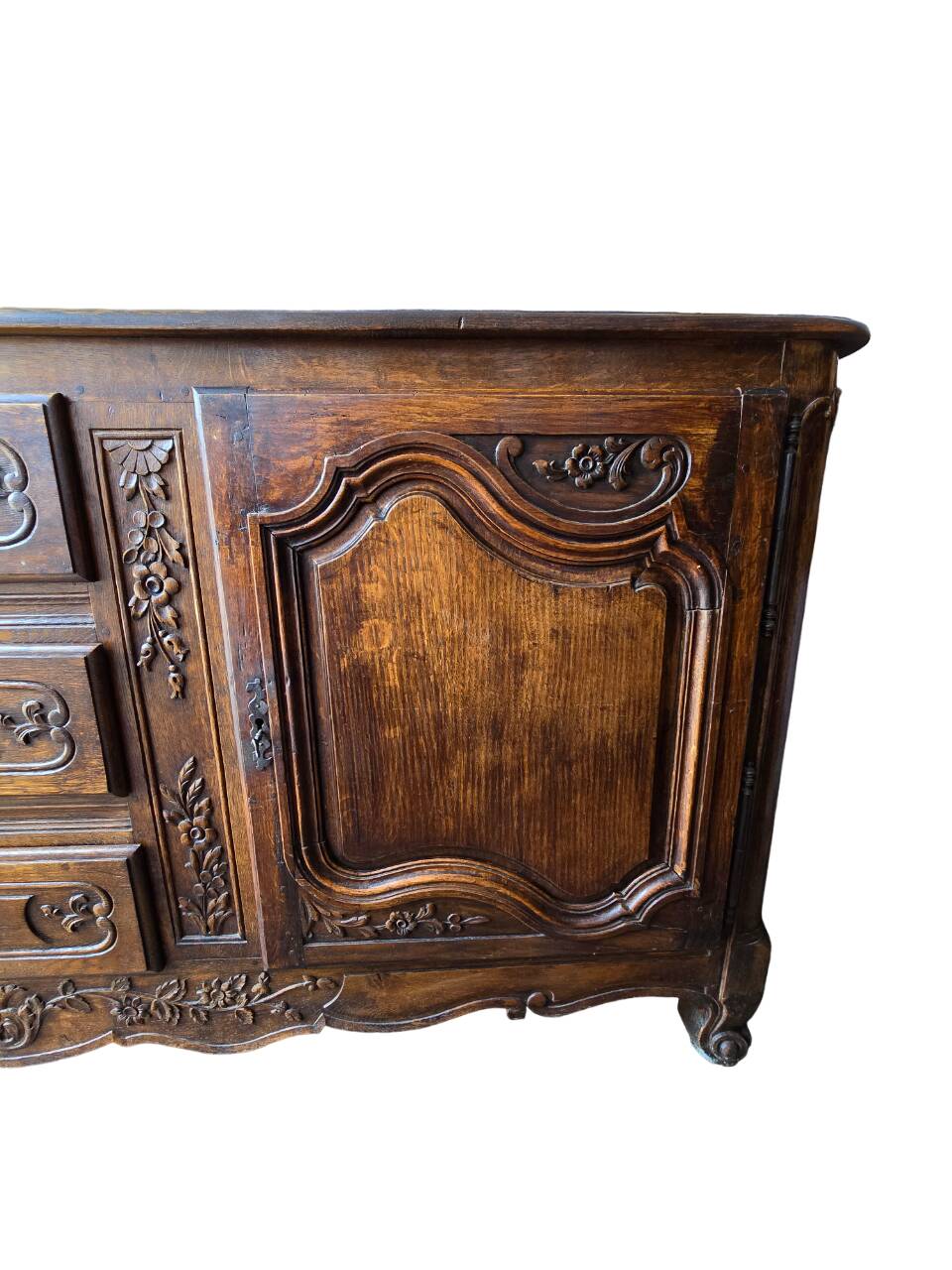 Antique solid carved sideboard