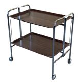 60s 70s serving trolley dinette side table space age brown design