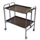 60s 70s serving trolley dinette side table space age brown design