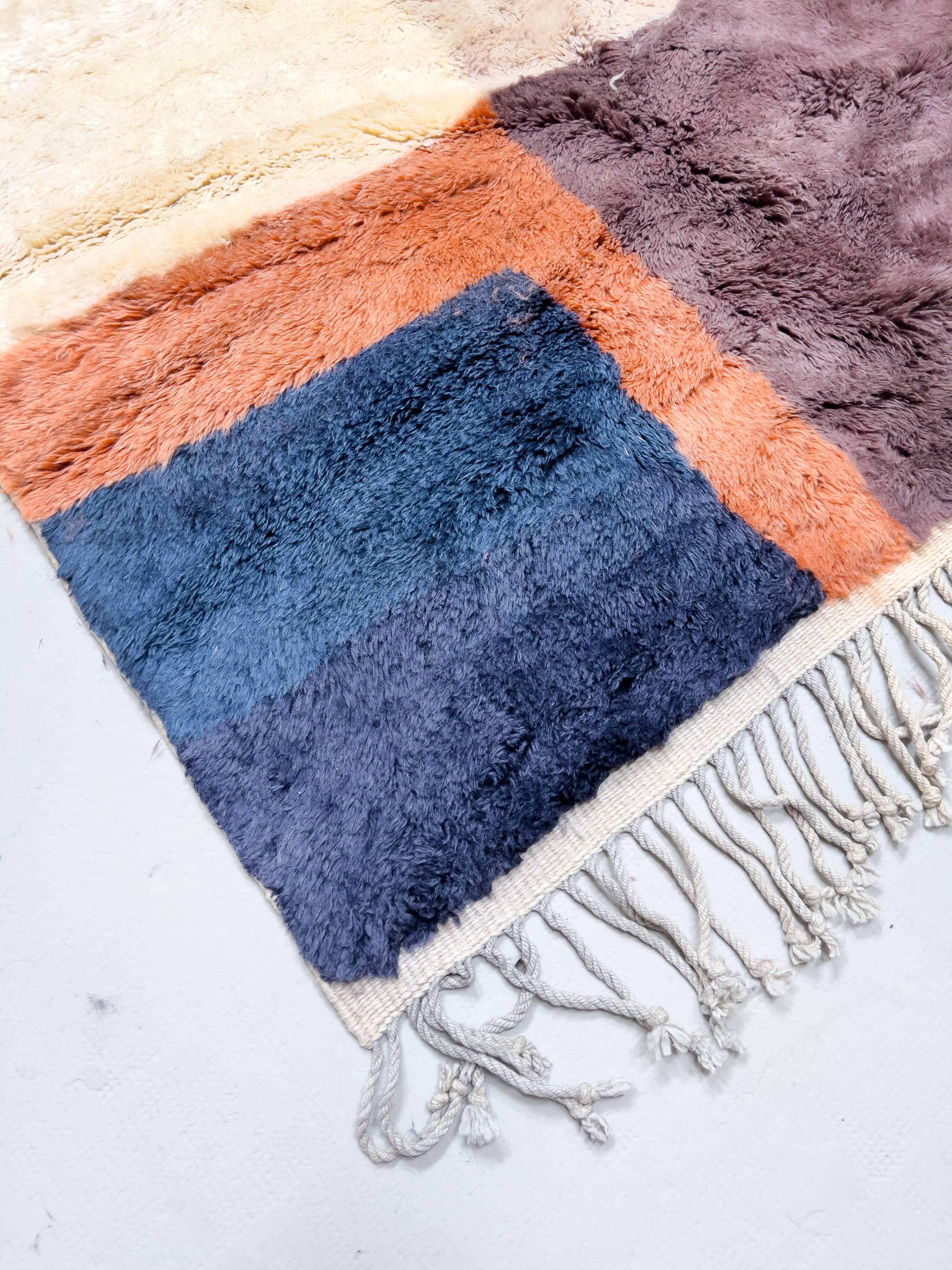 Colorful Moroccan Berber rug, M'rirt, 2.55x2.16m