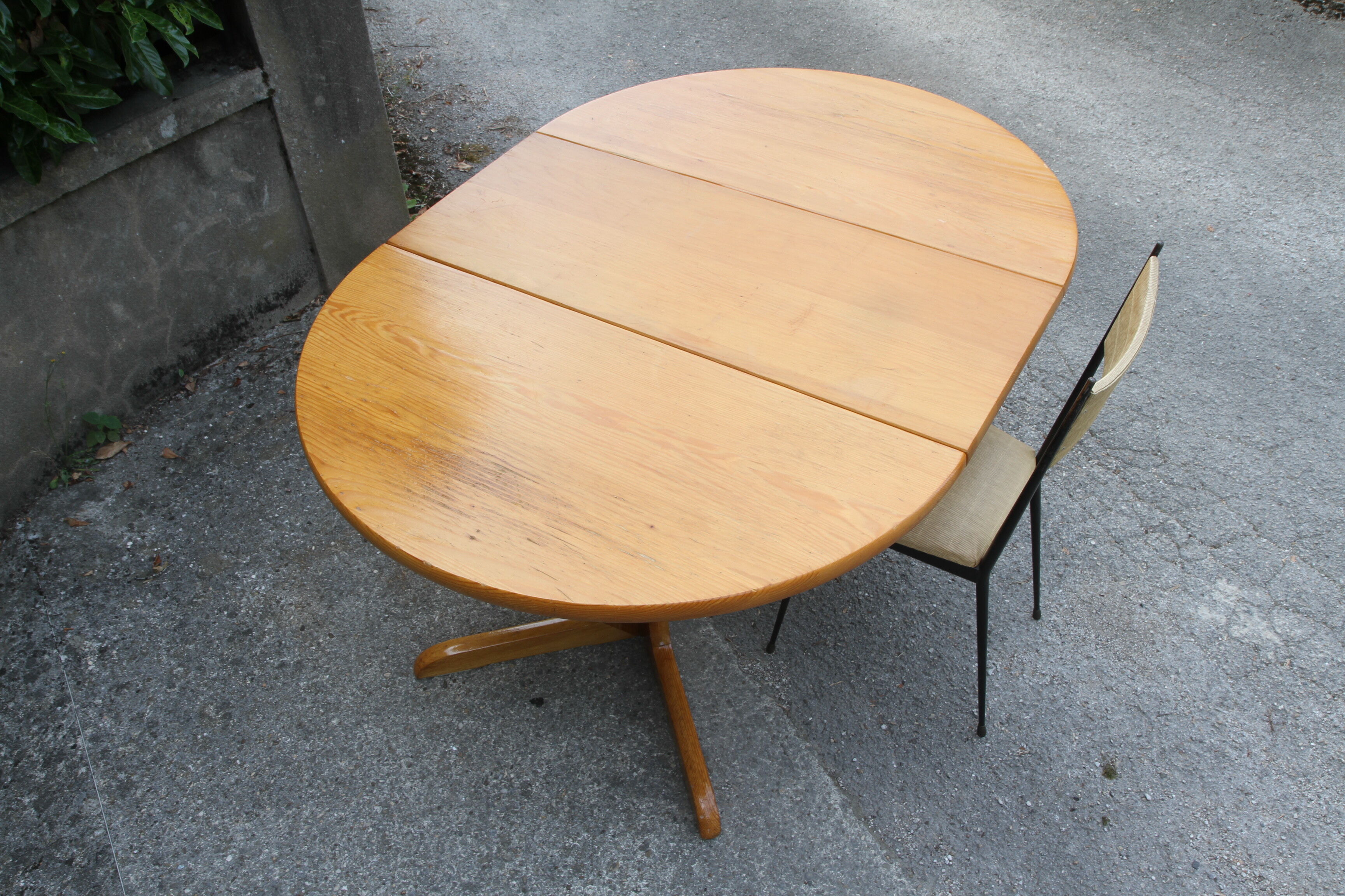 200cm pine expandable dining table