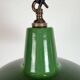Industrial Green Enamel Factory Pendant Lamp from Revo, 1950s