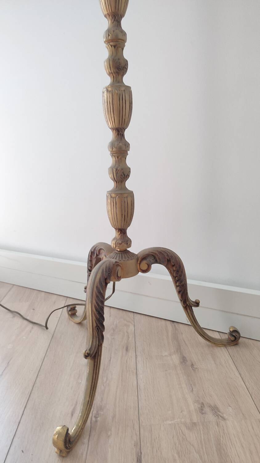 Large brass lamp base