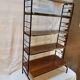 Etagère sur pieds / de sol en fer forgé et Formica - Vintage 1960