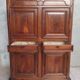 Louis XIV walnut buffet with 4 doors from the 18th century.