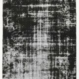 Black & gray antique handmade Turkish rug 259x175cm