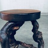 Handmade Vinewood and Oak Bar Stool, 1950s