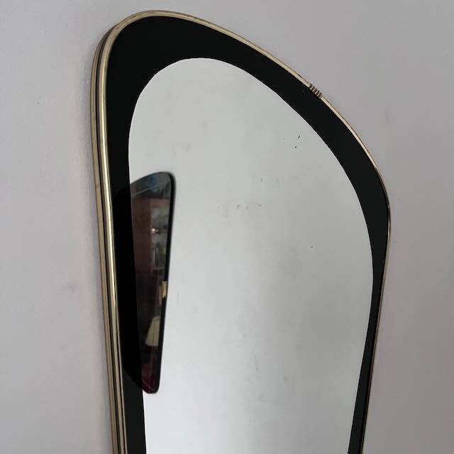 Large 1950s rearview mirror