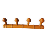 Coat rack with 4 hooks
