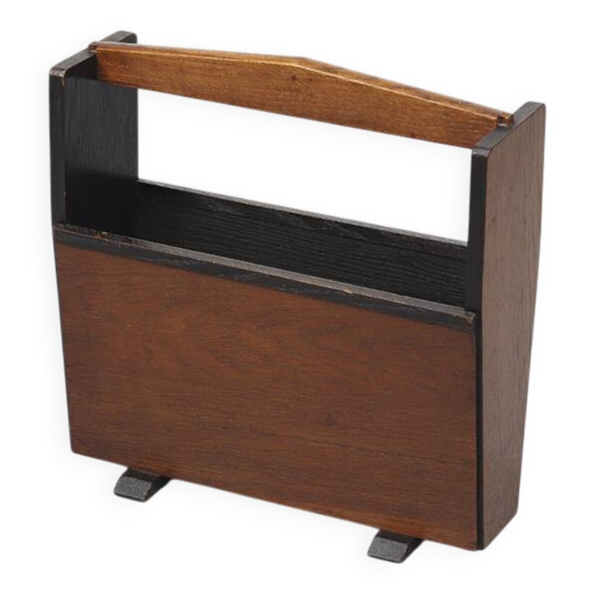 Antique Dutch Art Deco Bauhaus Magazine Rack