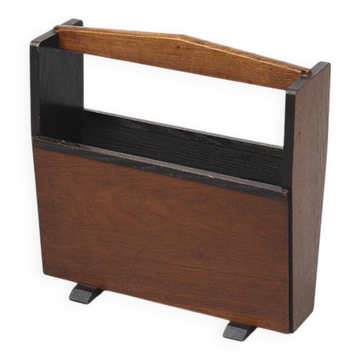 Antique Dutch Art Deco Bauhaus Magazine Rack