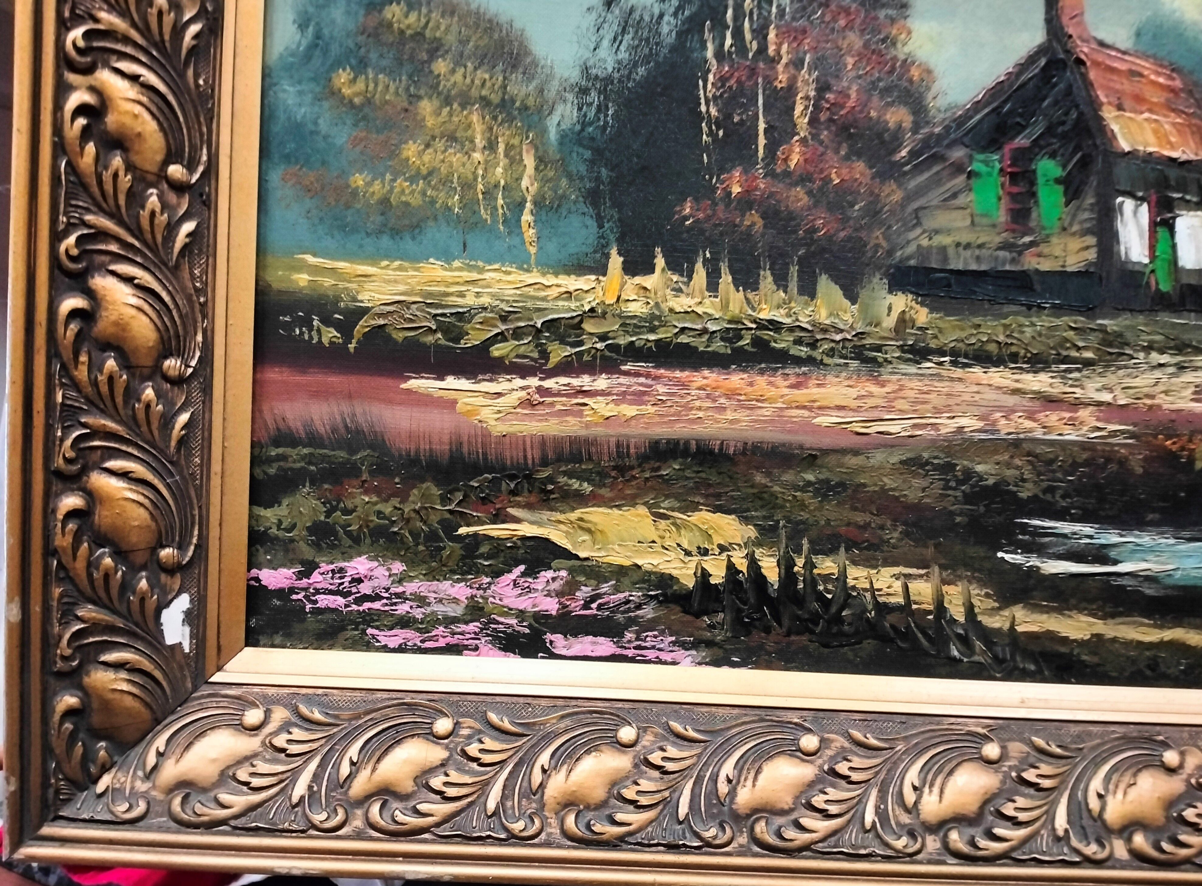 Oil of the twentieth century signed Mollin