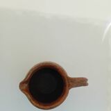 Brown pyrite stoneware pitcher by Guy Baudat