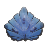 Coupelle à fruit en verre bleu