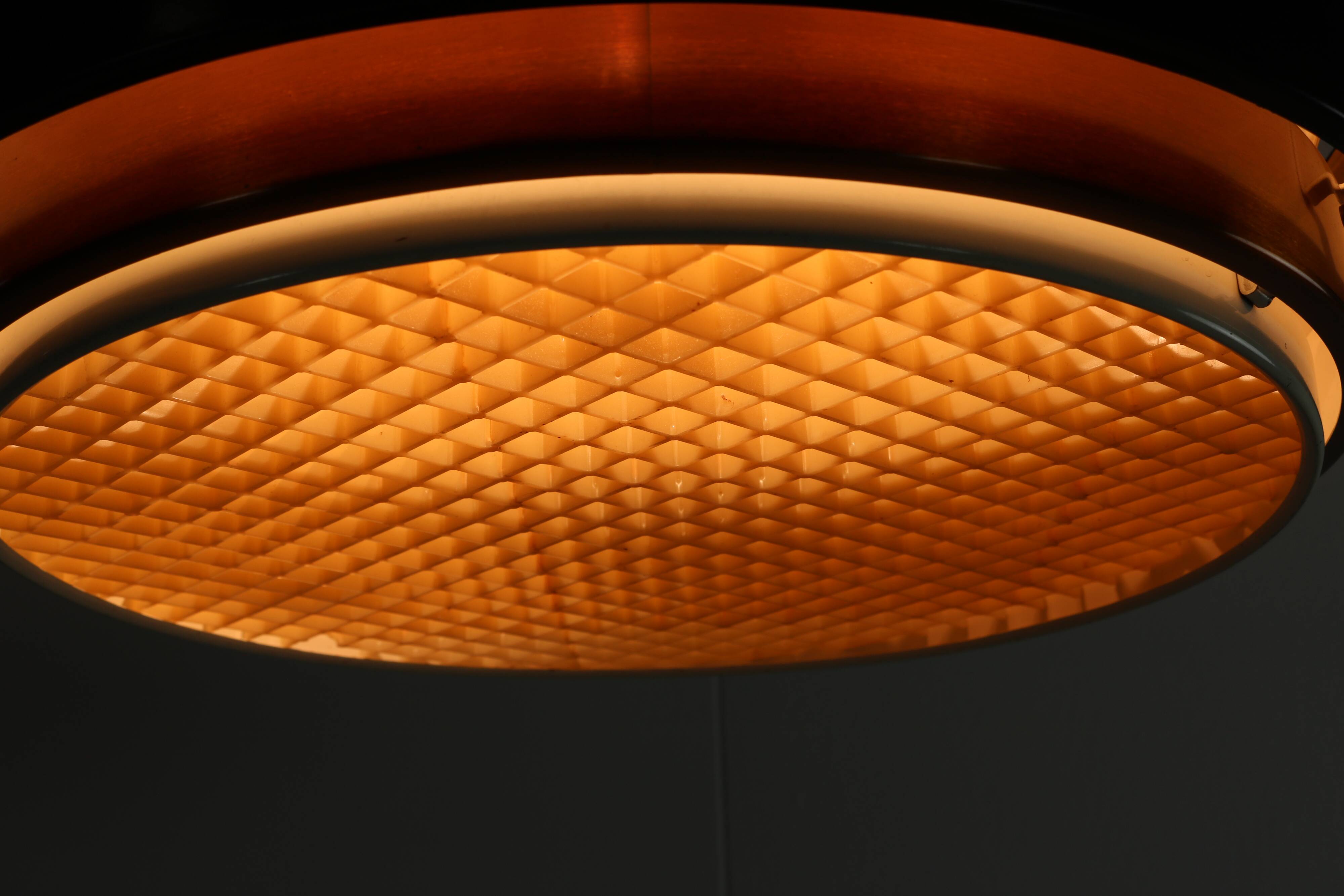Sixties design copper pendant lighting for Hiemstra Evolux