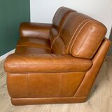 Two-seater leather sofa