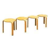 Sgabelli X600 by Alvar Aalto per Artek, Finlandia, year '70, set of 4