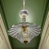 Vintage Crystal Pendant Light by Caldier, Italy, 1970s