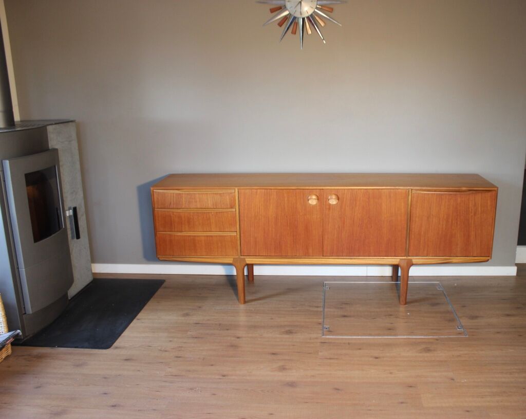 Scandinavian-style teak vintage sideboard by Tom Robertson for McIntosh