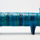 Le Chat by Aldo Londi for Bitossi in blue ceramic, circa 1950
