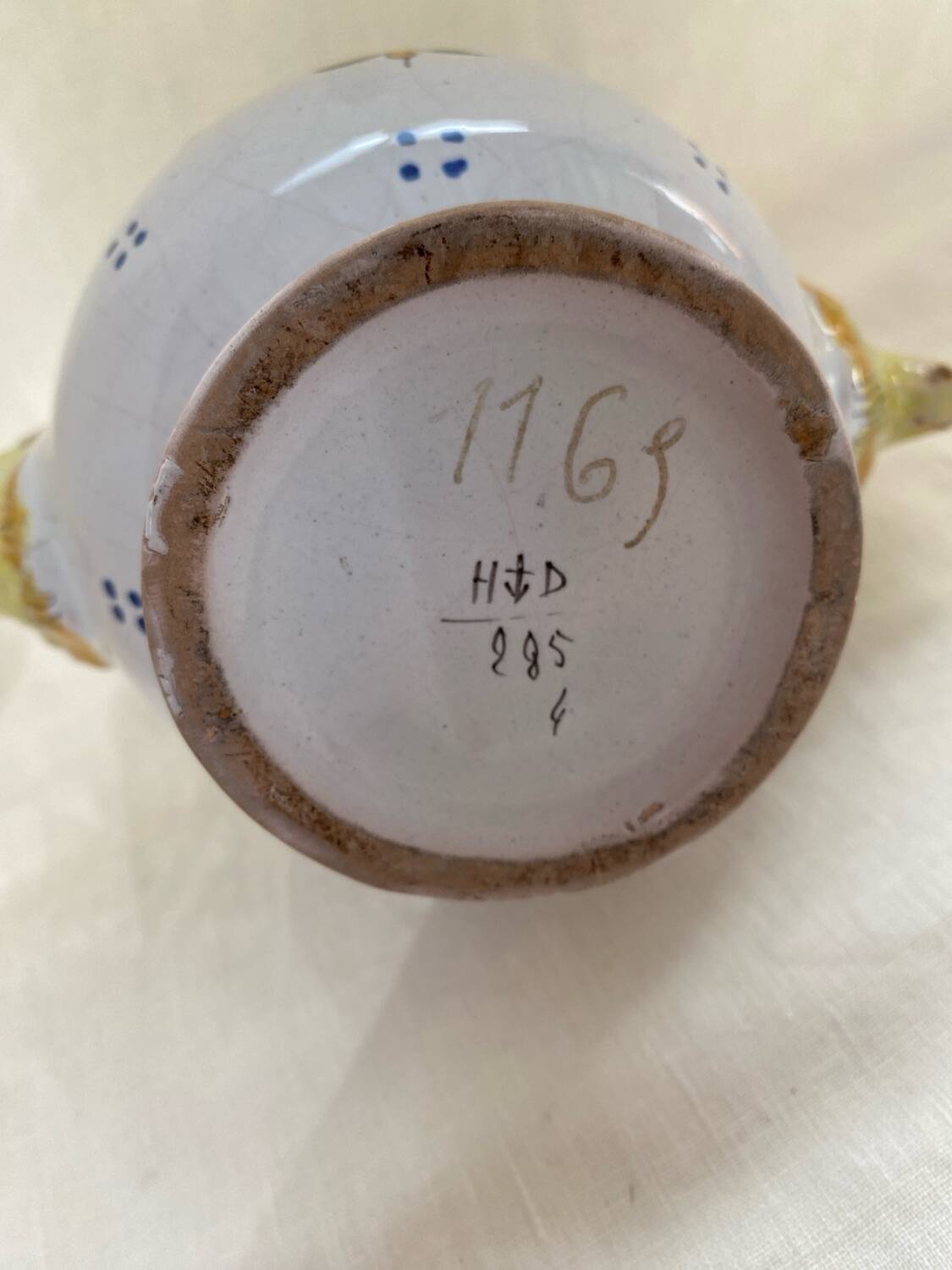 Desvres polychrome earthenware vase