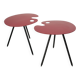 2 tables "Pic-Nic" par Lucien de Roeck pour Bois Manu